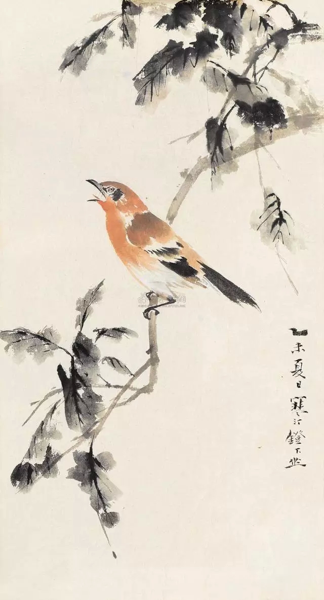海派画家四大名旦之一:江寒汀花鸟作品